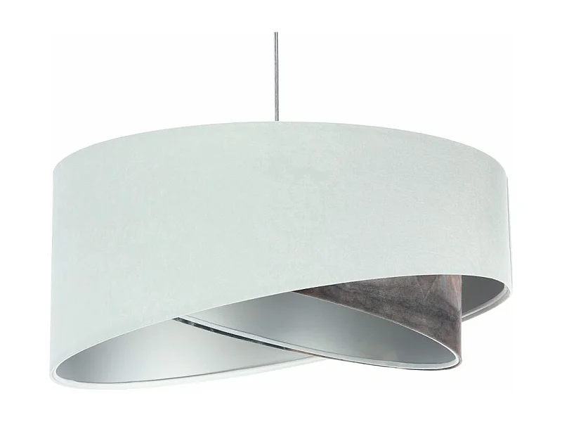 Lampa wisząca GRAY DUNE biała/srebrna