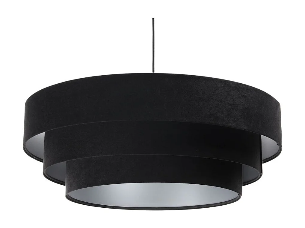 Lampa wisząca TRIO czarna/srebrna