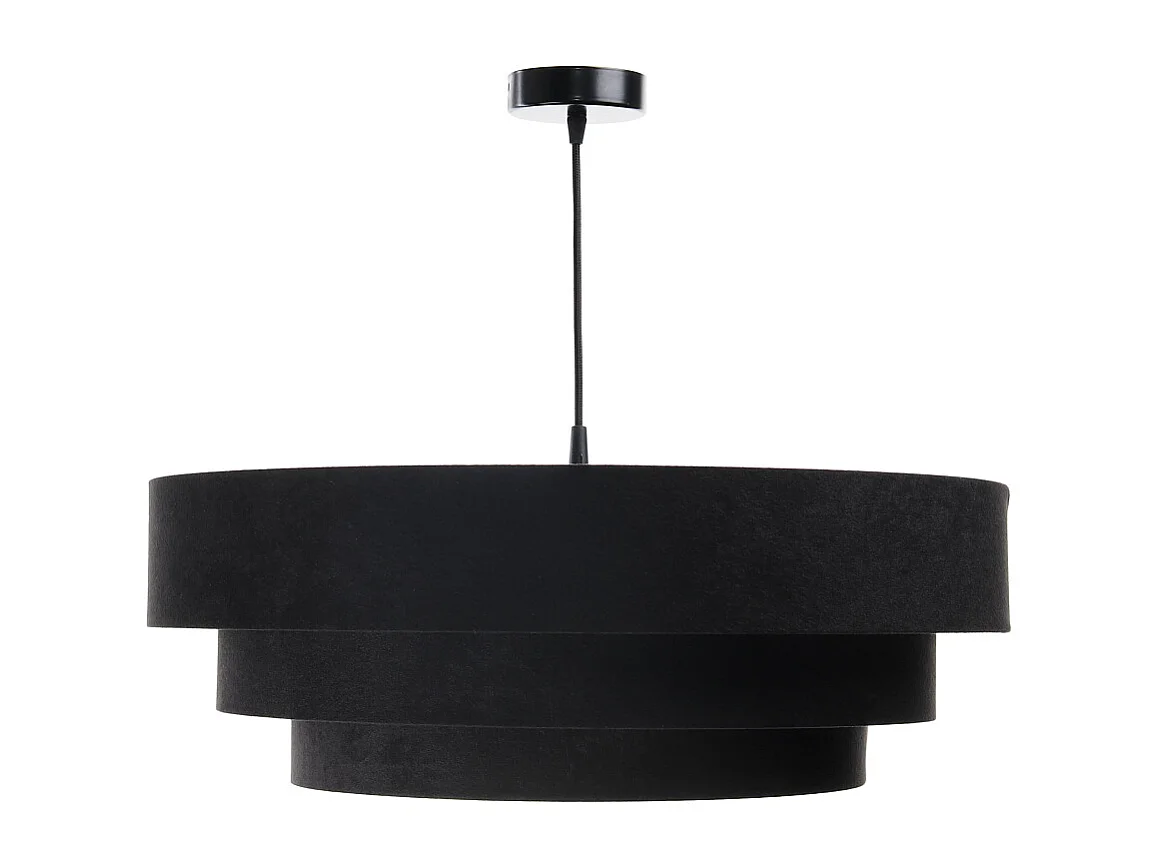 Lampa wisząca TRIO czarna/srebrna