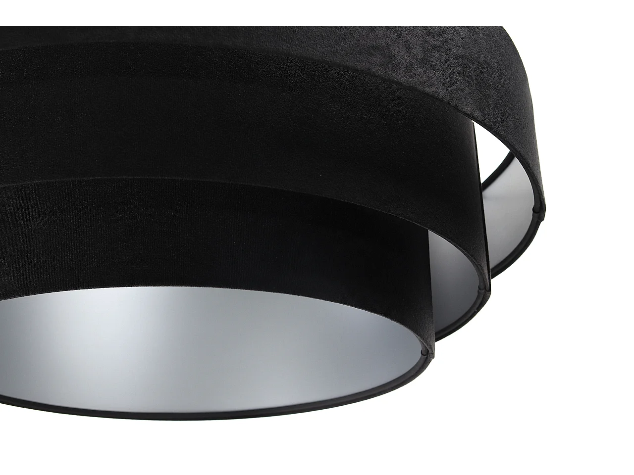 Lampa wisząca TRIO czarna/srebrna