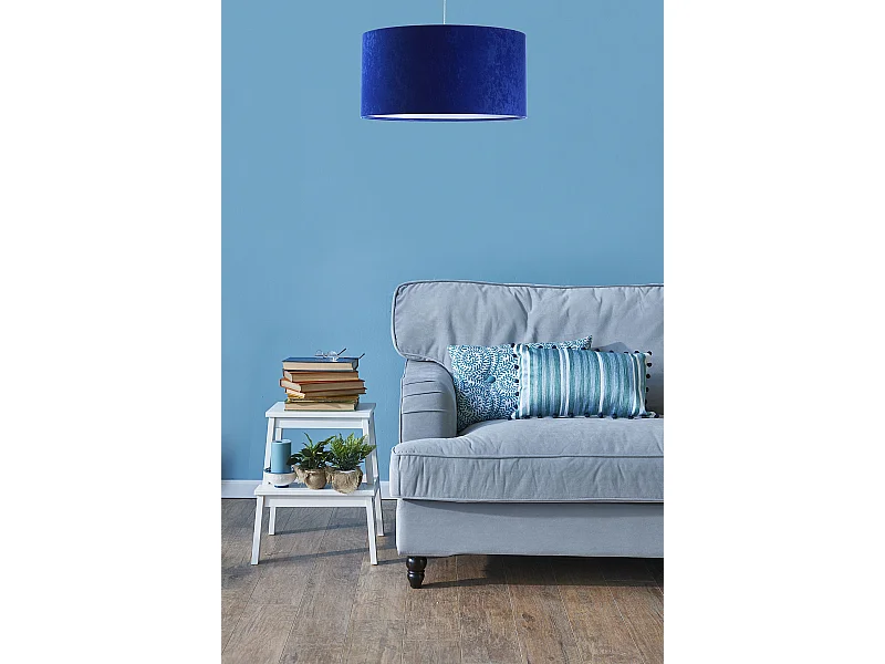Lampa wisząca HOME 40 niebieska/biała