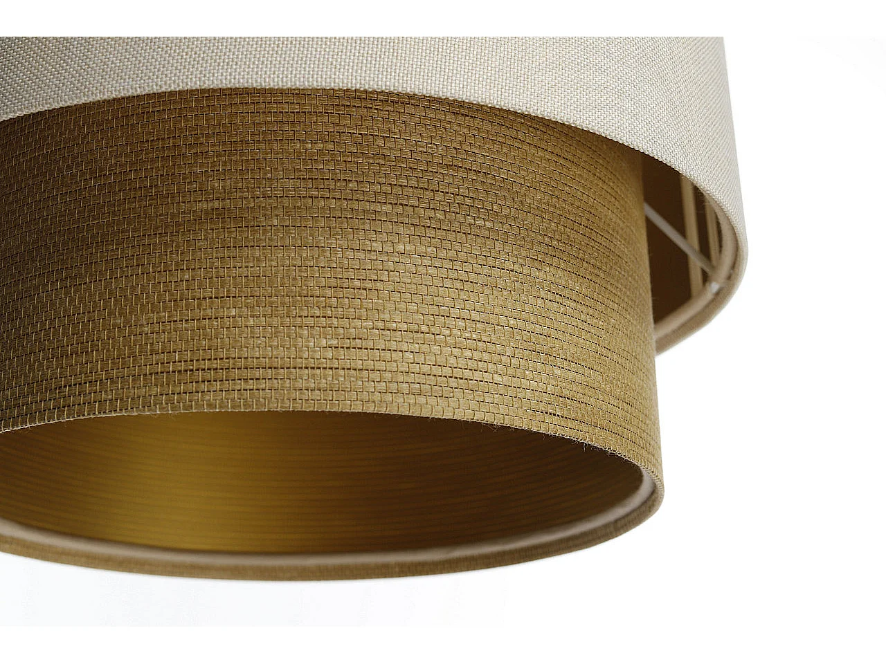 Lampa wisząca DUO LAMI LINE 25 kremowa/brązowa