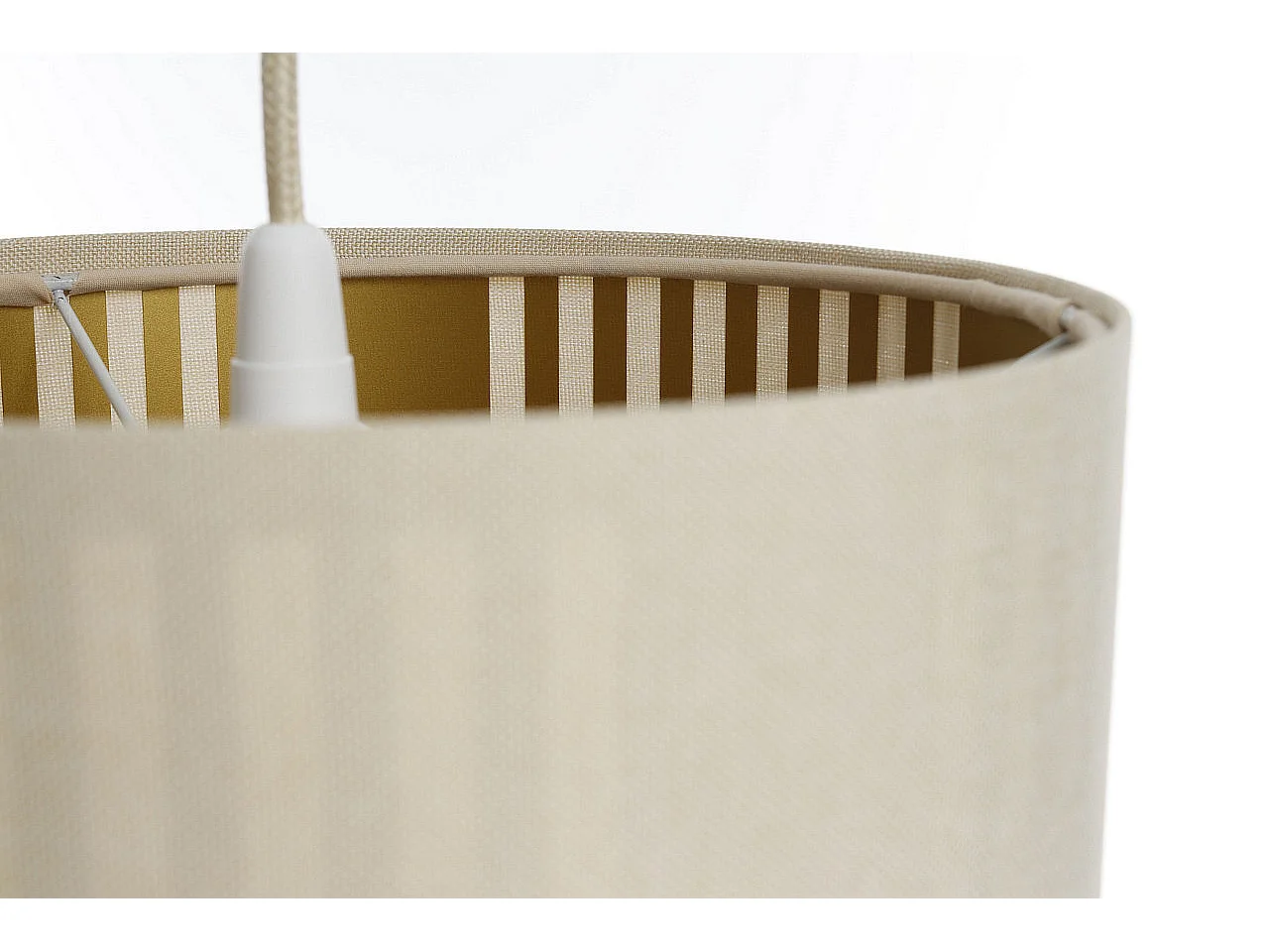 Lampa wisząca DUO LAMI LINE 25 kremowa/brązowa