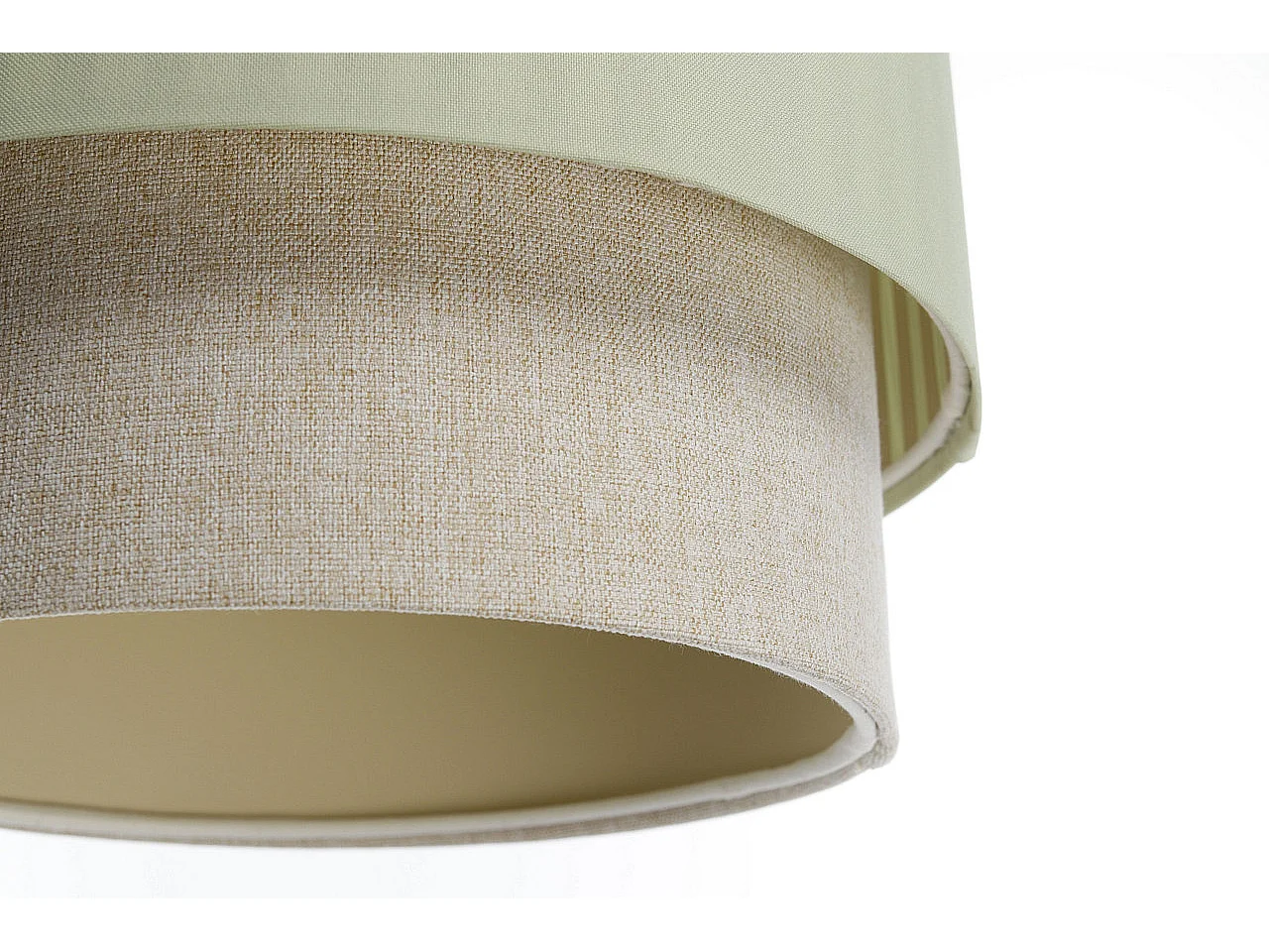 Lampa wisząca DUO LAMI LINE 30 zielona/beżowa