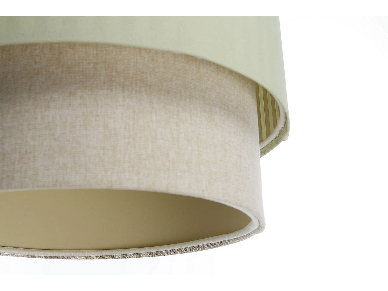 Lampa wisząca DUO LAMI LINE 30 zielona/beżowa