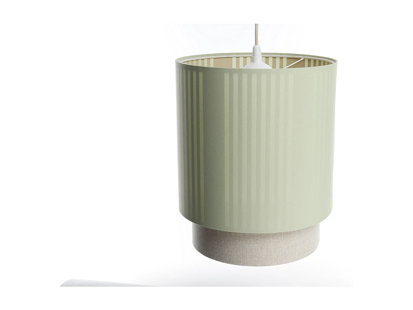 Lampa wisząca DUO LAMI LINE 30 zielona/beżowa