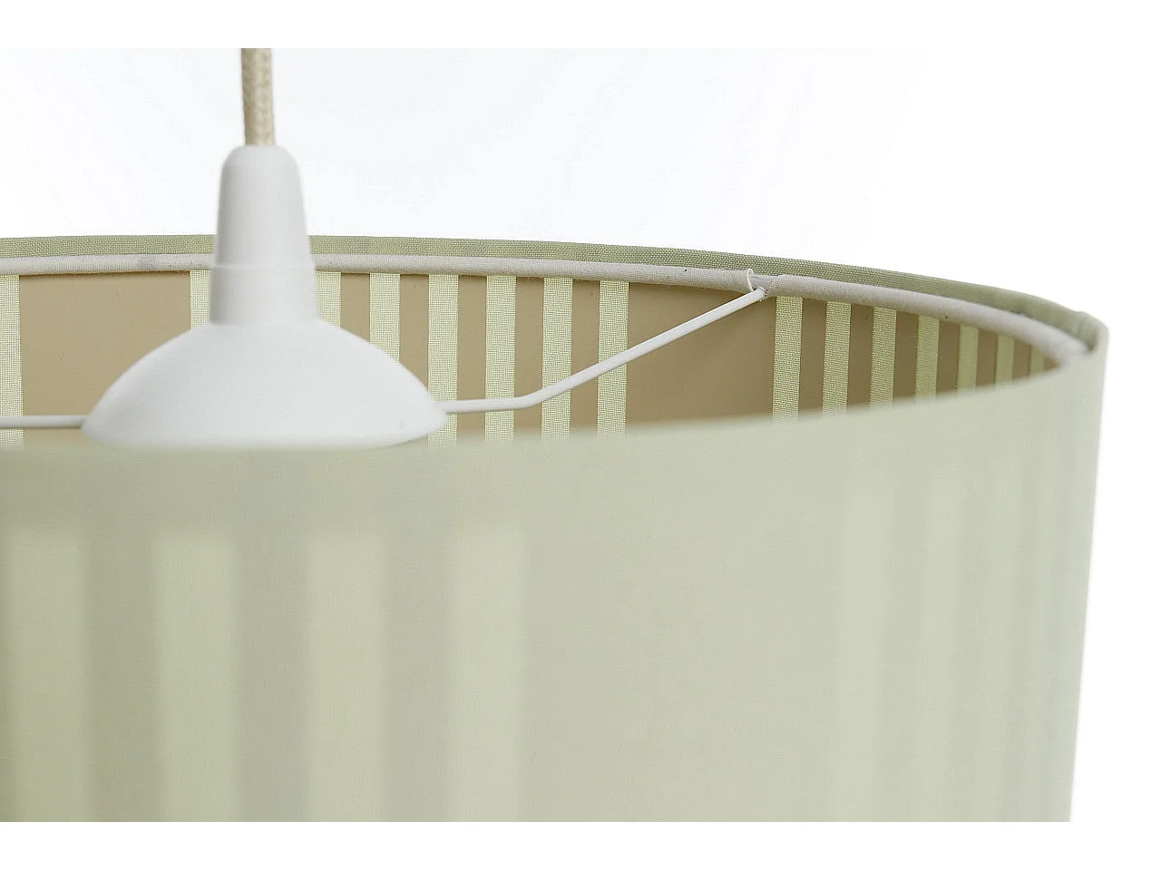 Lampa wisząca DUO LAMI LINE 30 zielona/beżowa