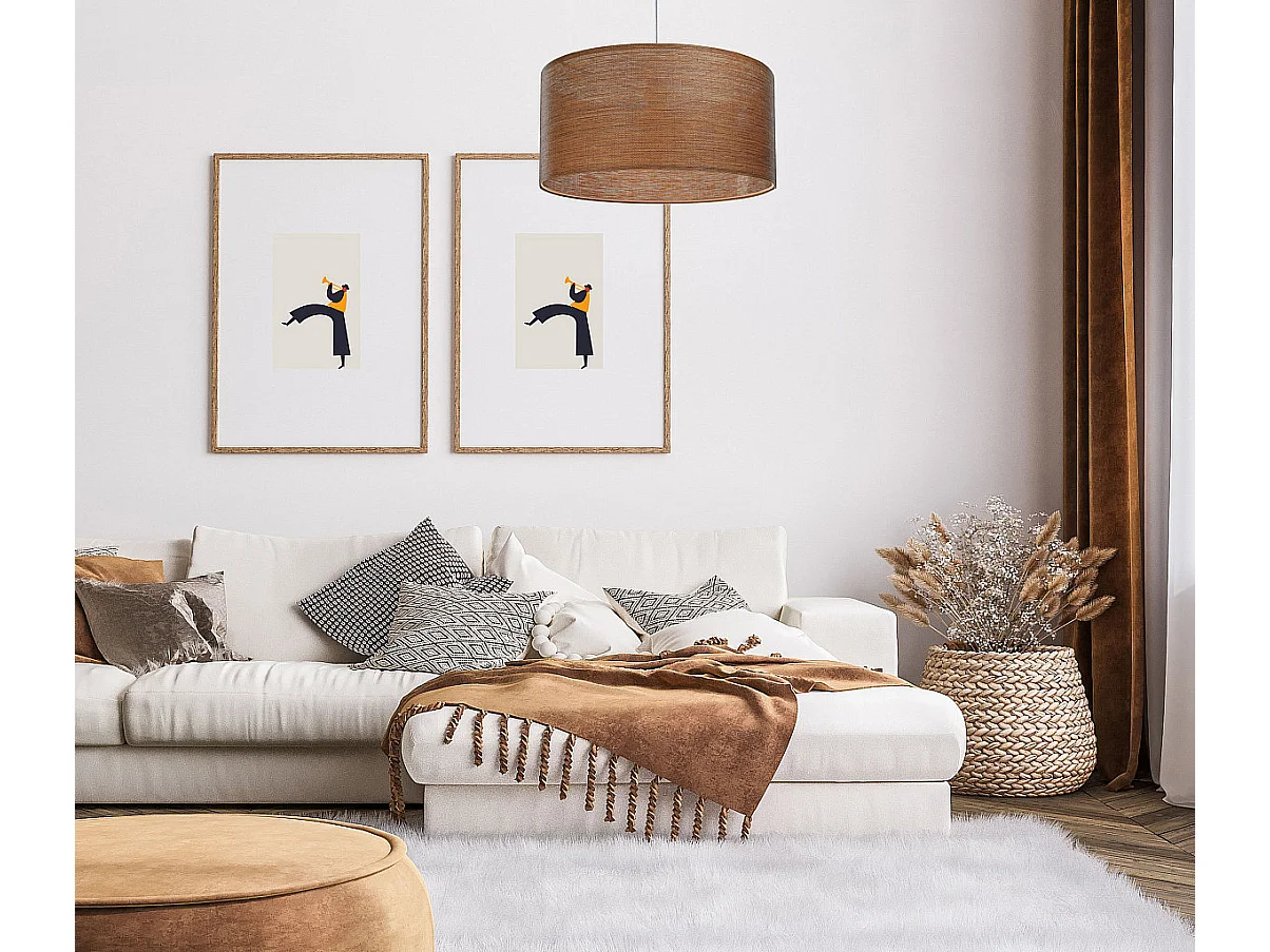 Lampa wisząca NATURAL GRAIN 50 jasnobrązowa