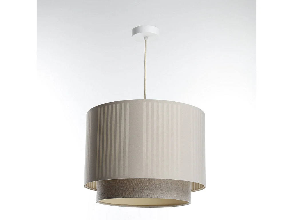 Lampa wisząca DUO LAMI LINE 60 kremowa/beżowa