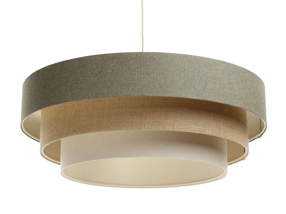 Lampa wisząca ERUTAN TRIPLE zielona/beżowa/kremowa
