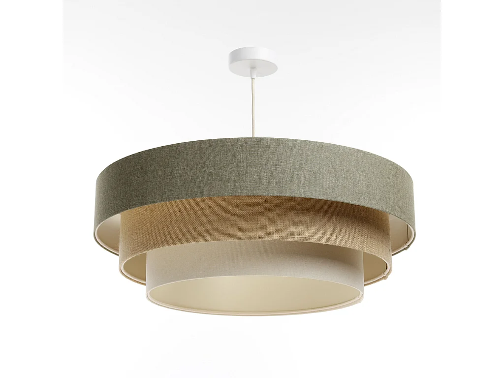 Lampa wisząca ERUTAN TRIPLE zielona/beżowa/kremowa