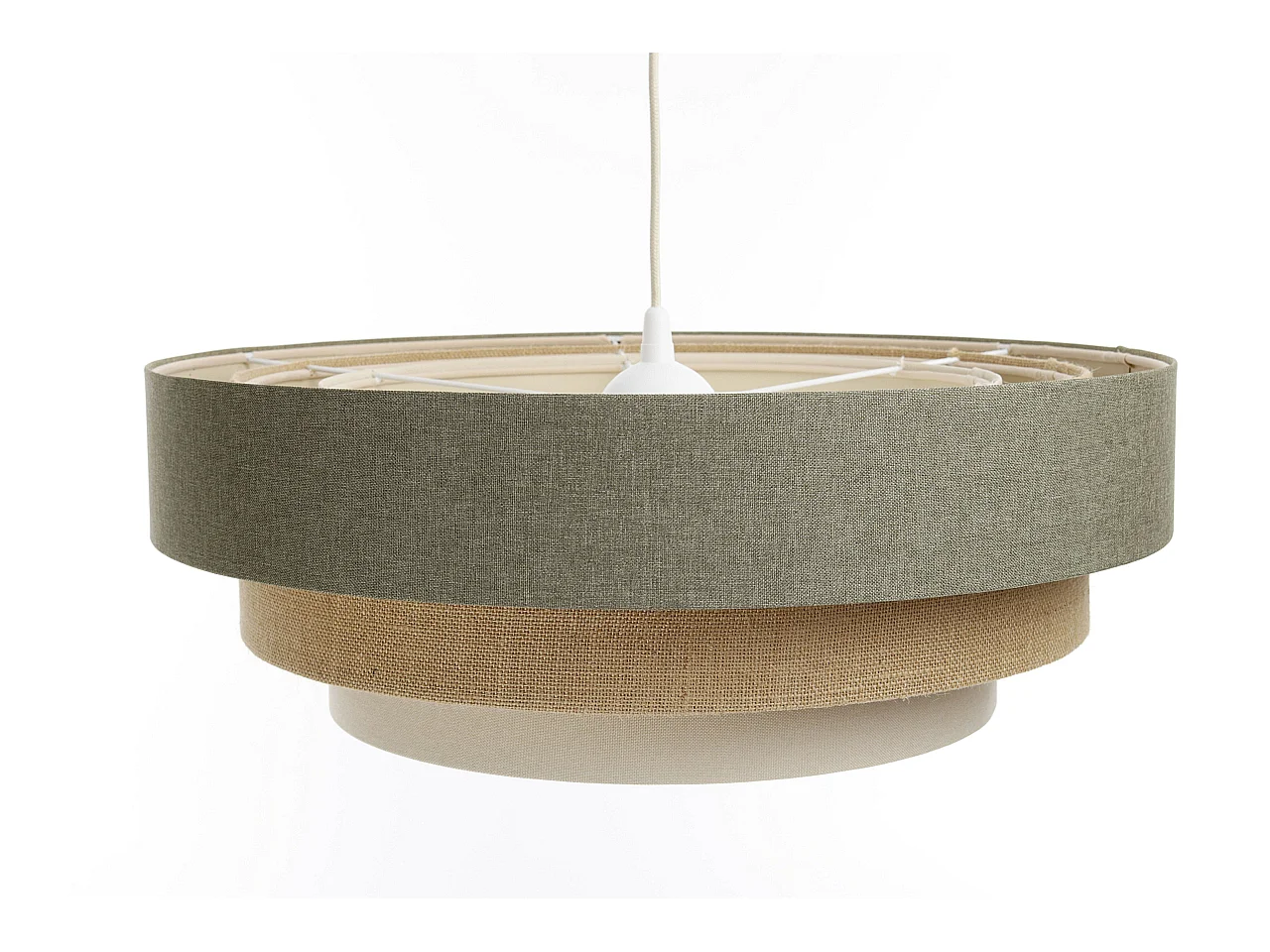 Lampa wisząca ERUTAN TRIPLE zielona/beżowa/kremowa