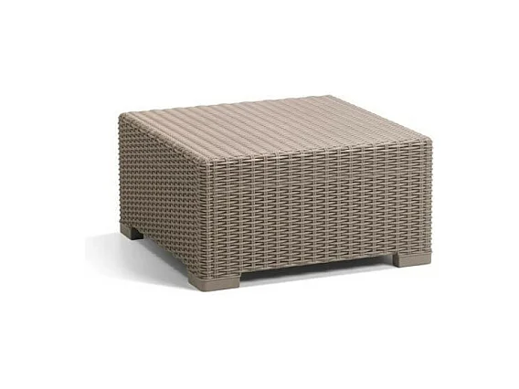 Gartenlounge-Set aus beigefarbener Rattan-Kunststoffgeflecht ALLIBERT - California - 5 Personen