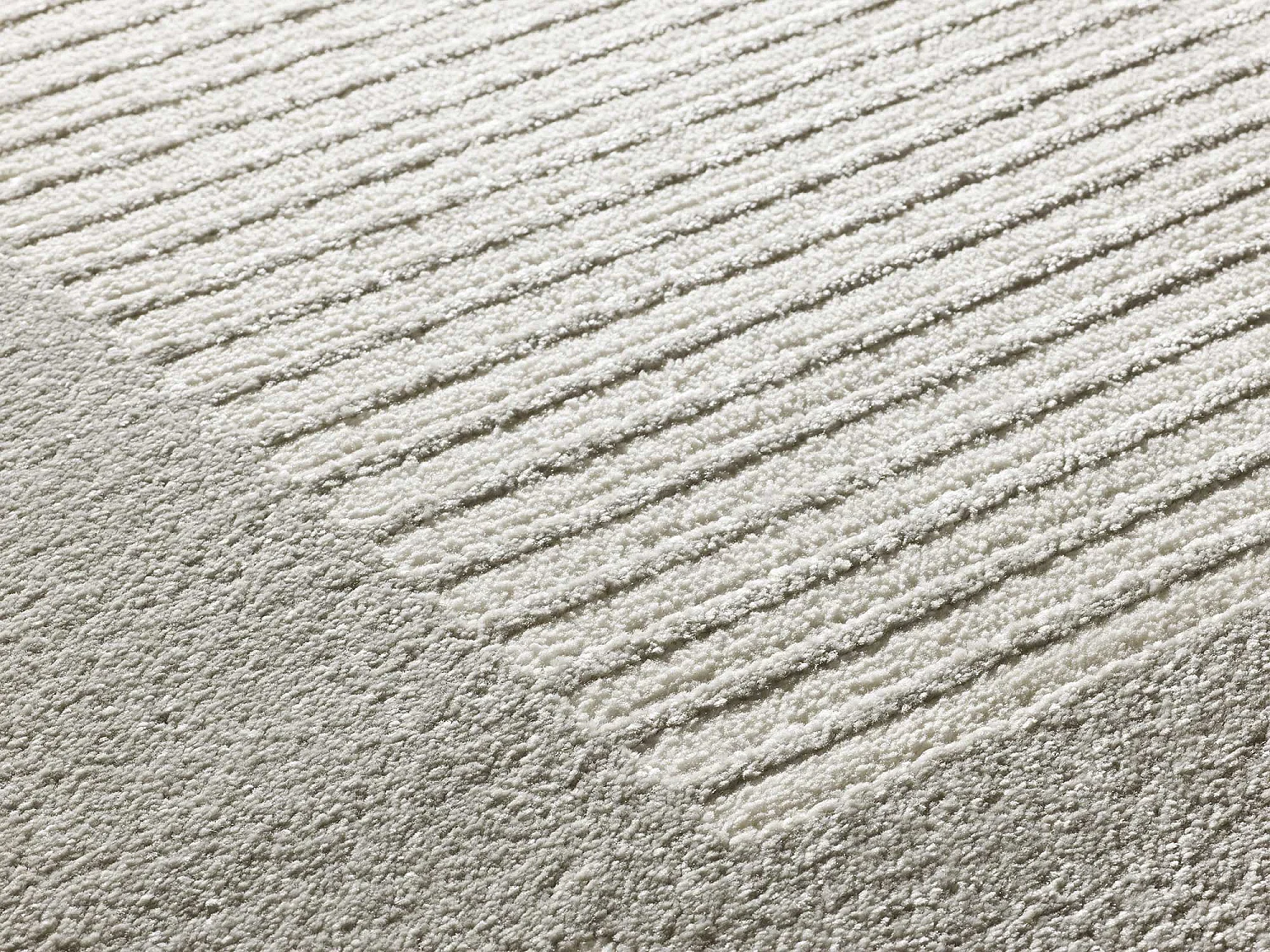 Alfombra interior  - geométrico con relieve - plata - 133 x 190 cm - FLORA