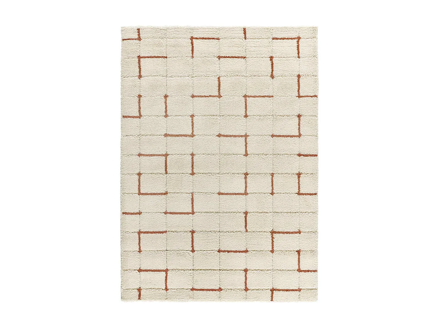 Tappeto interno - shaggy geometrico - caldera - 60 x 120 cm - BRENDA