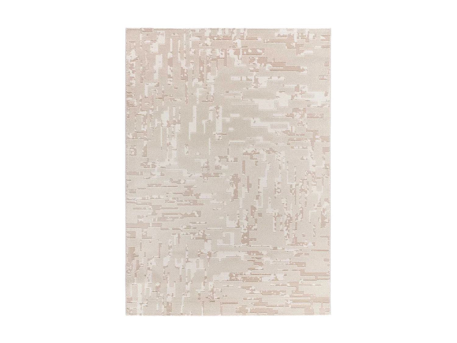 Tapis intérieur - abstrait avec relief - beige - 160 x 230 cm - BARESA