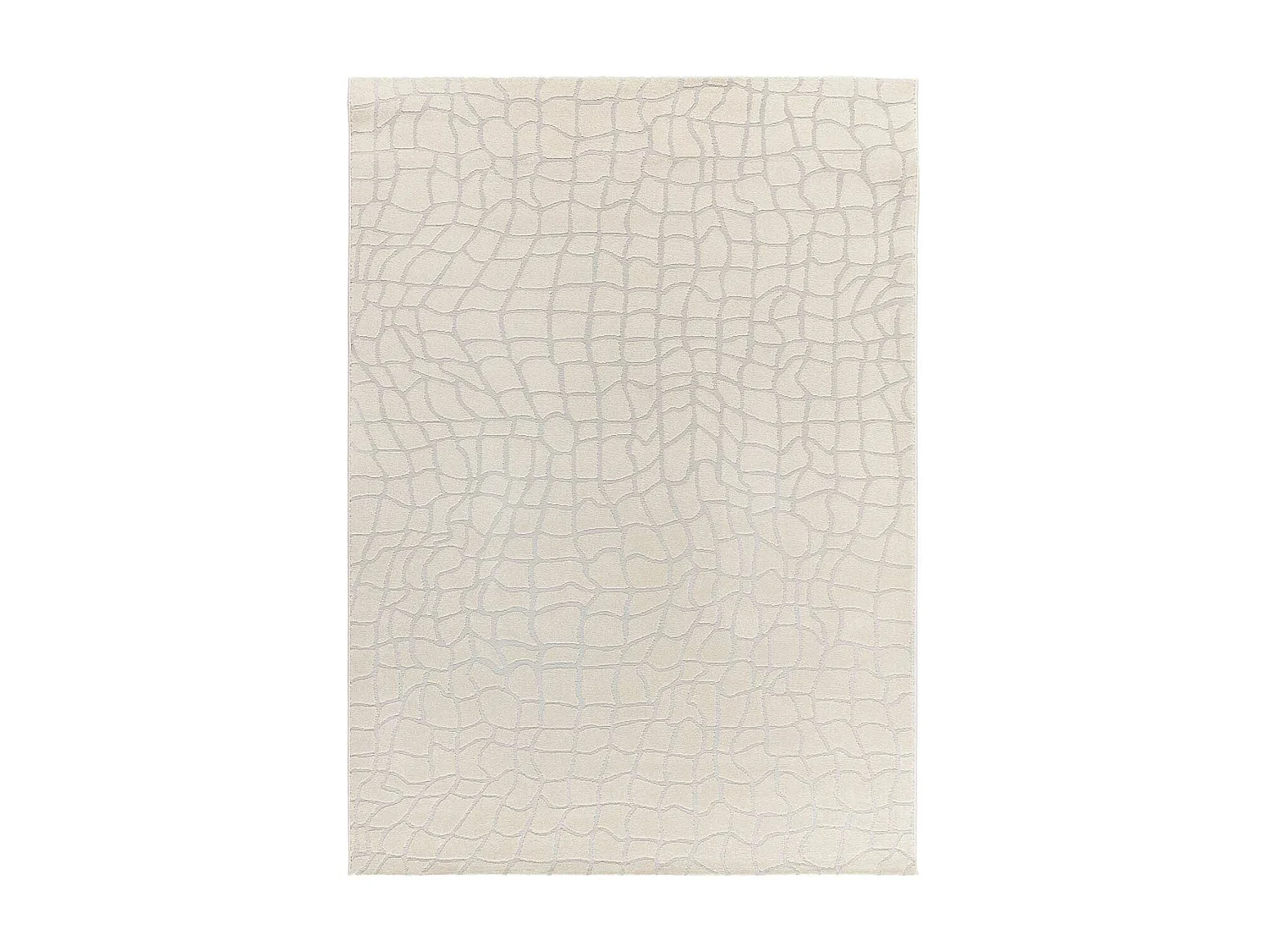 Tappeto interno - moderno con rilievo - argento - 160 x 230 cm - BARESA