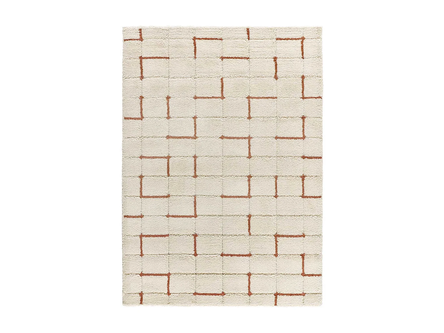 Tappeto interno - shaggy geometrico - caldera - 80 x 150 cm - BRENDA