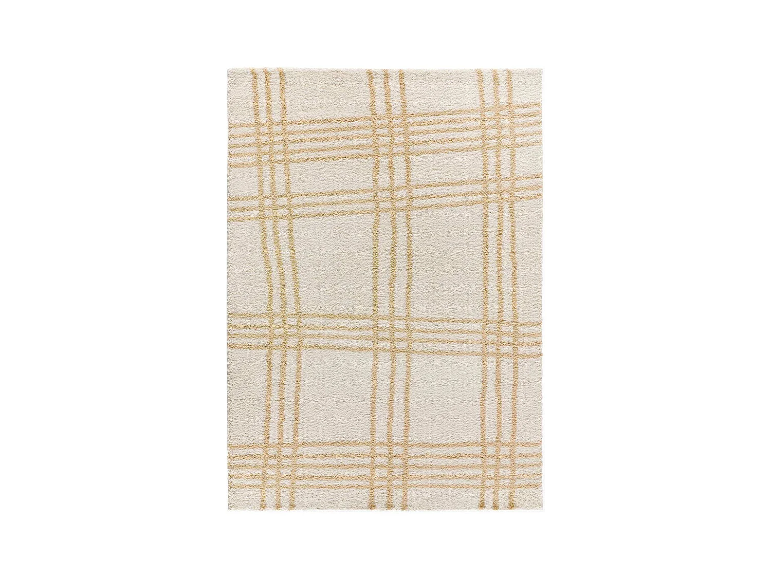 Hochflorteppich - modern nordisch - beige - 60x120 cm - HELIA