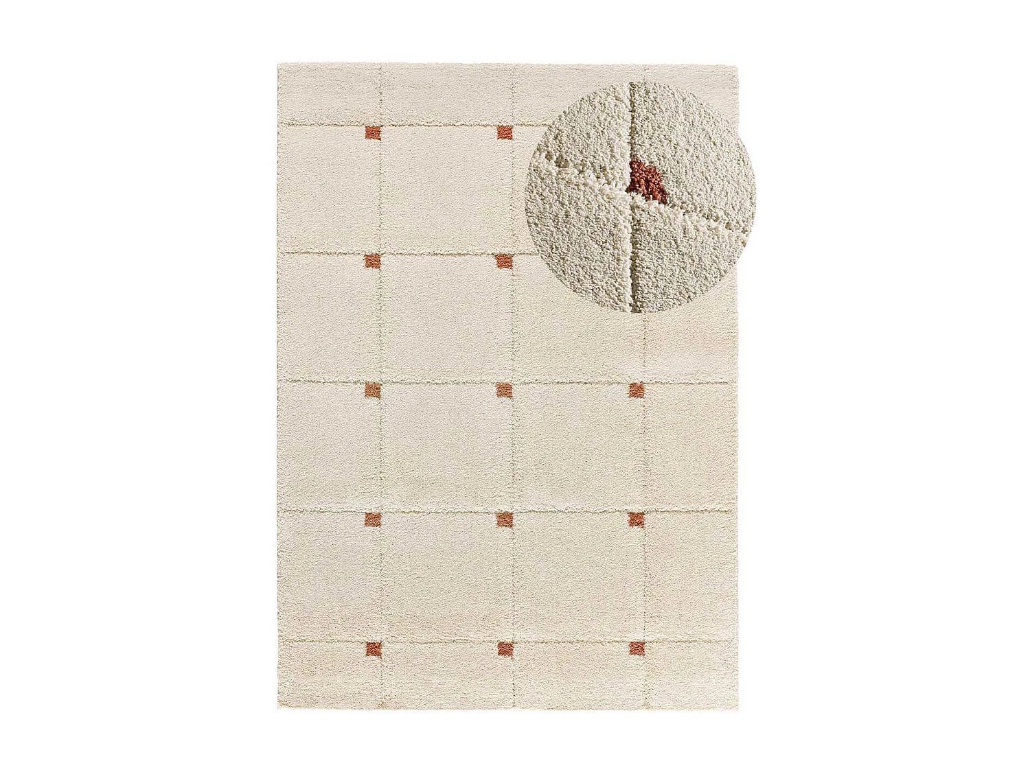 Tappeto interno - shaggy geometrico - caldera - 80 x 150 cm - BRENDA