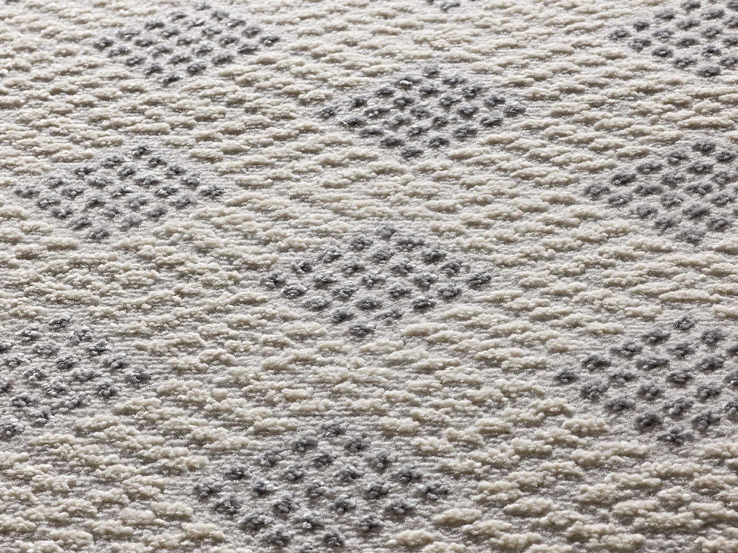 Alfombra interior  - geométrico con relieve - plata - 133 x 190 cm - BARESA