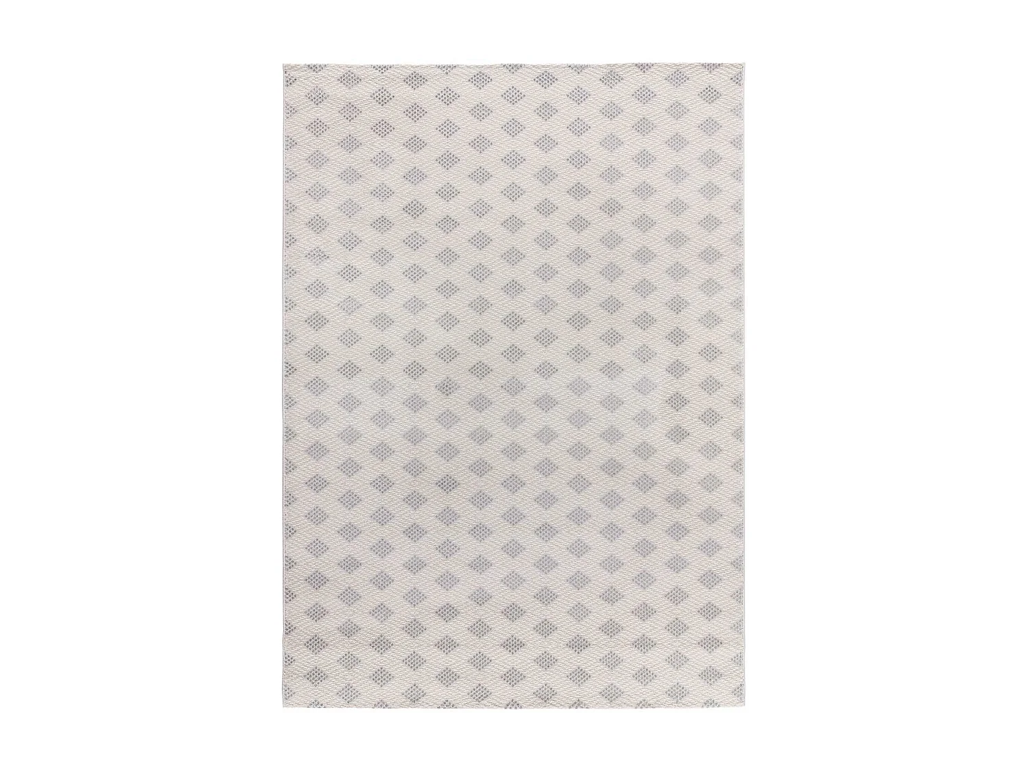 Alfombra interior  - geométrico con relieve - plata - 133 x 190 cm - BARESA