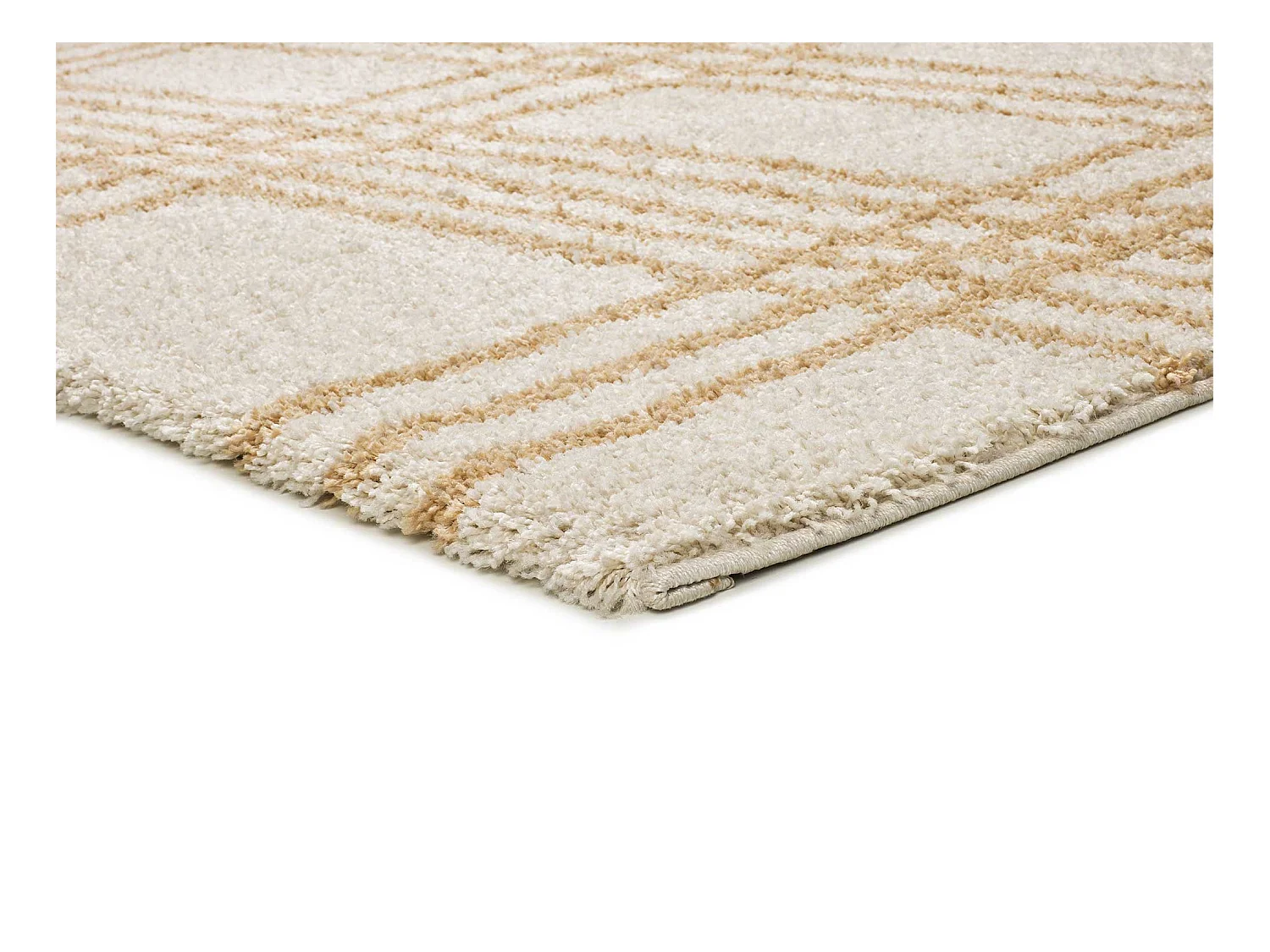 Alfombra interior  - shaggy nórdico - beige - 160 x 230 cm - HELIA