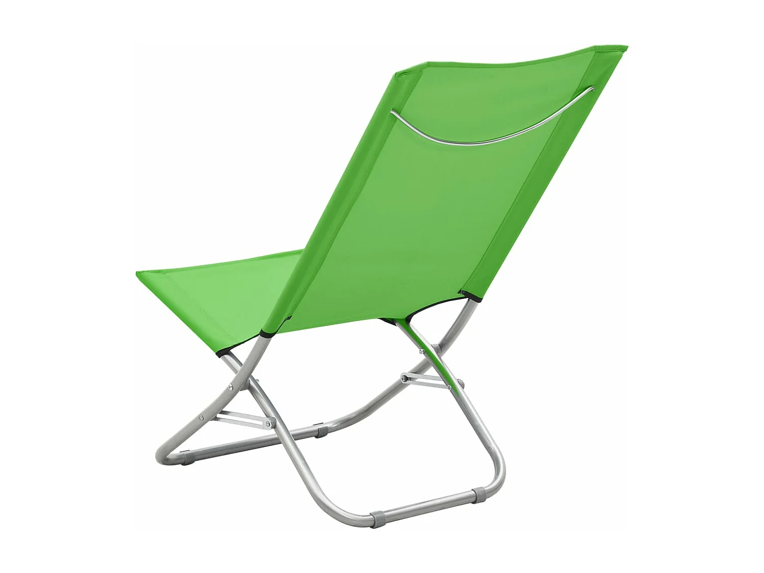 Opvouwbare strandstoelen set van 2 groene stof