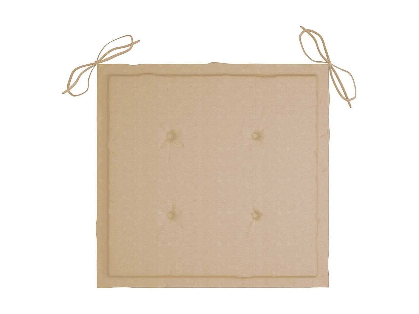 Sedie da giardino impilabili con cuscini, set da 6 in teak massello