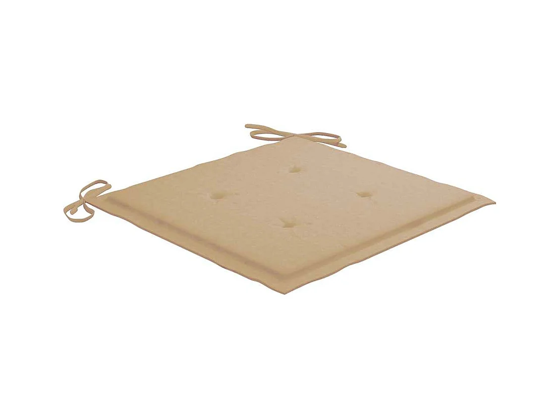 Set di 8 sedie da giardino con cuscini in legno massello di acacia