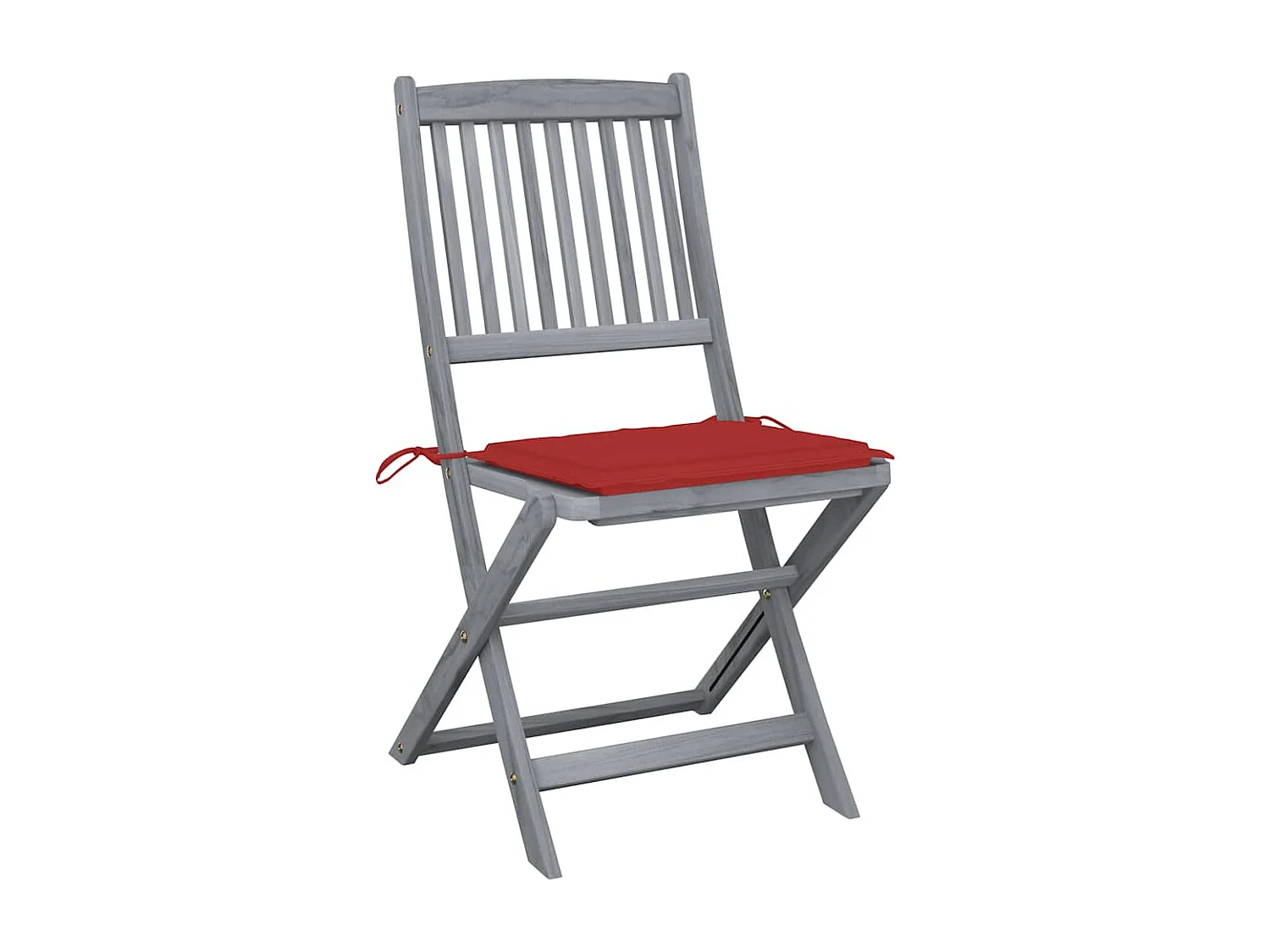 Outdoor Klappstühle 4er Set und Auflagen Akazienholz