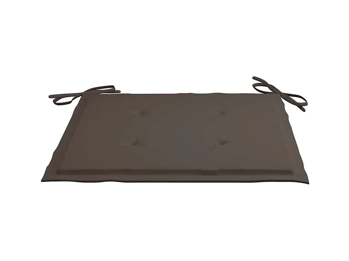 Tuinstoelen en taupe kussens set van 4 Massief teakhout