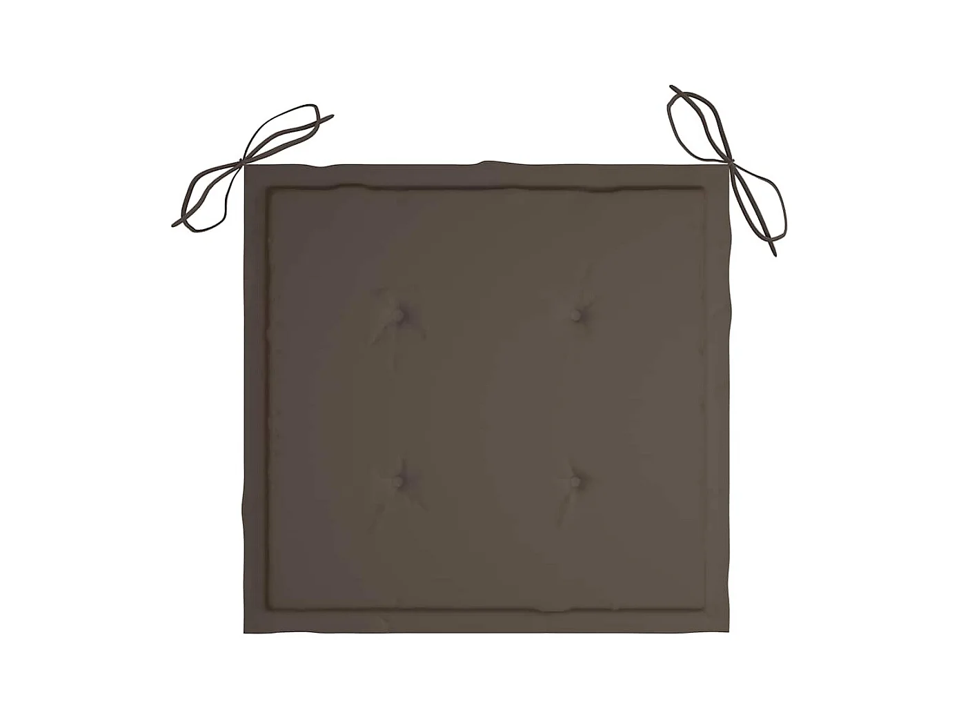 Tuinstoelen en taupe kussens set van 4 Massief teakhout