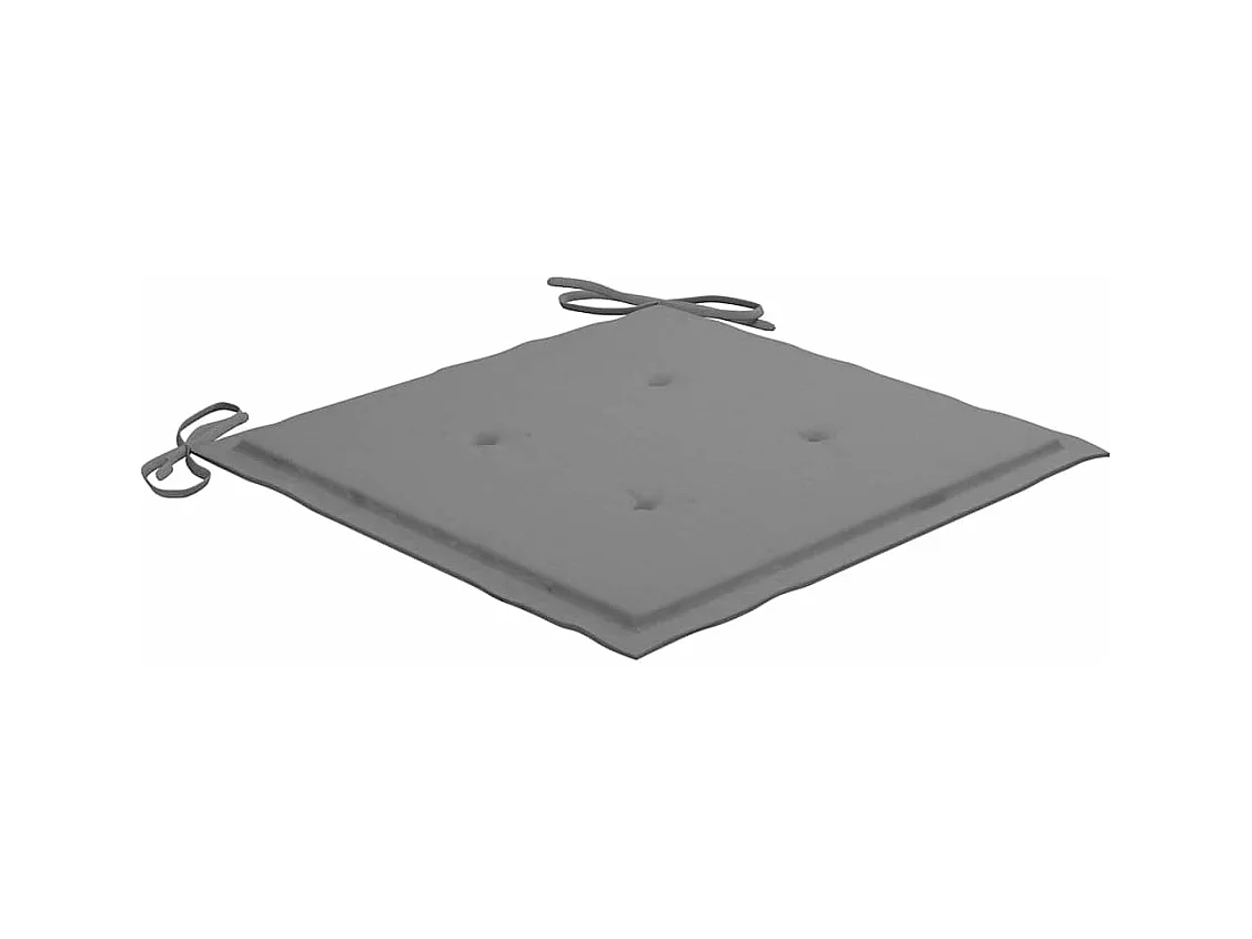 Conjunto de 8 cadeiras dobráveis e almofadas para exterior em madeira de acácia