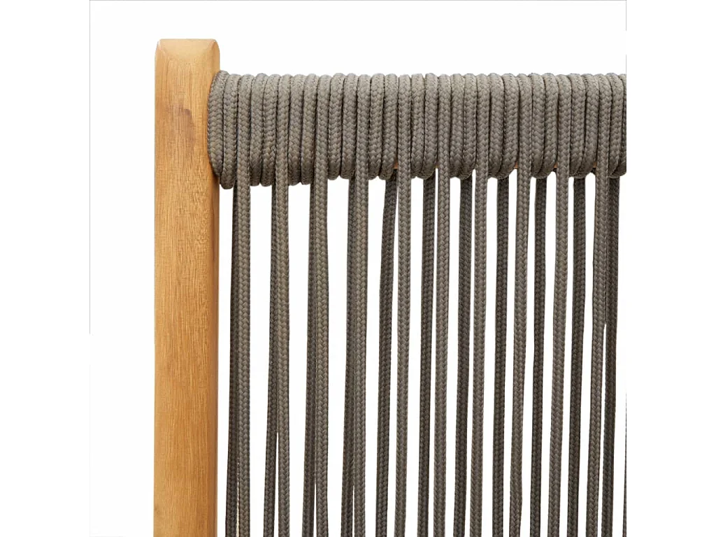 Chaises inclinables de jardin lot de 8 gris bois massif acacia