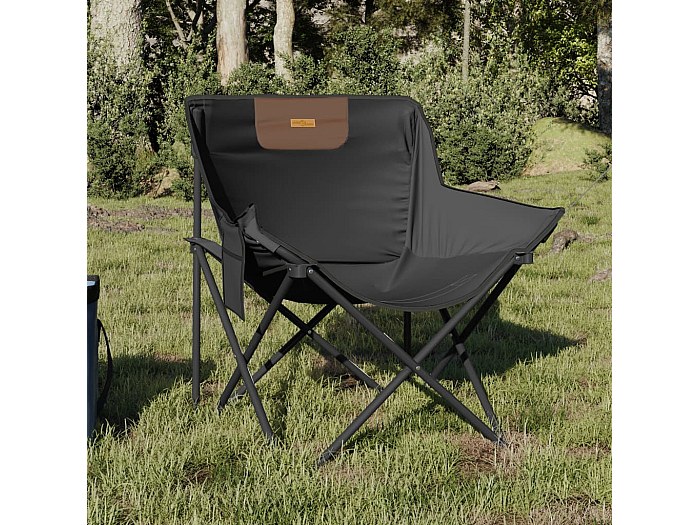 WOLTU Chaise De Camping Pliante Avec Accoudoirs. Chaise Pliable Légère