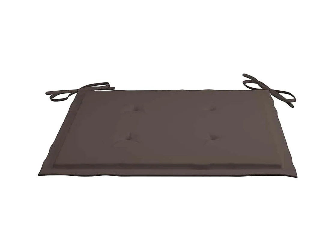 Tuinstoelen met taupe kussens set van 3 Massief teakhout