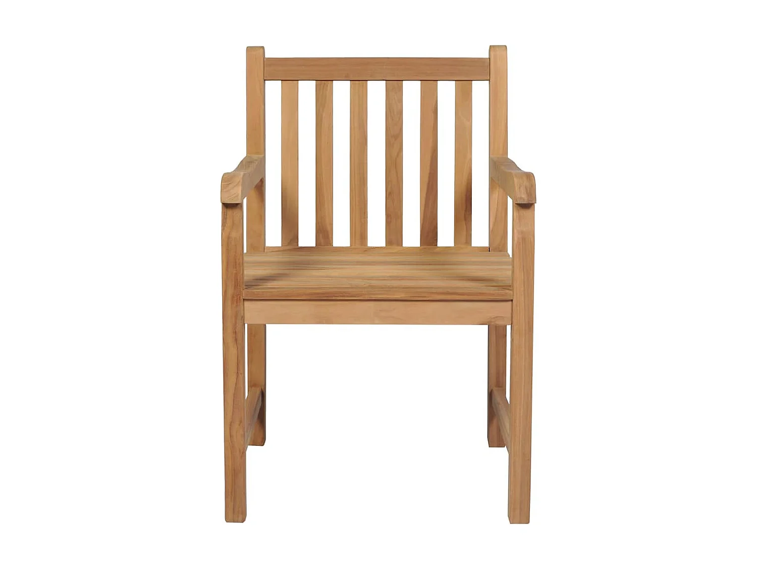 Set di 2 sedie da giardino con cuscini blu royal Teak massello