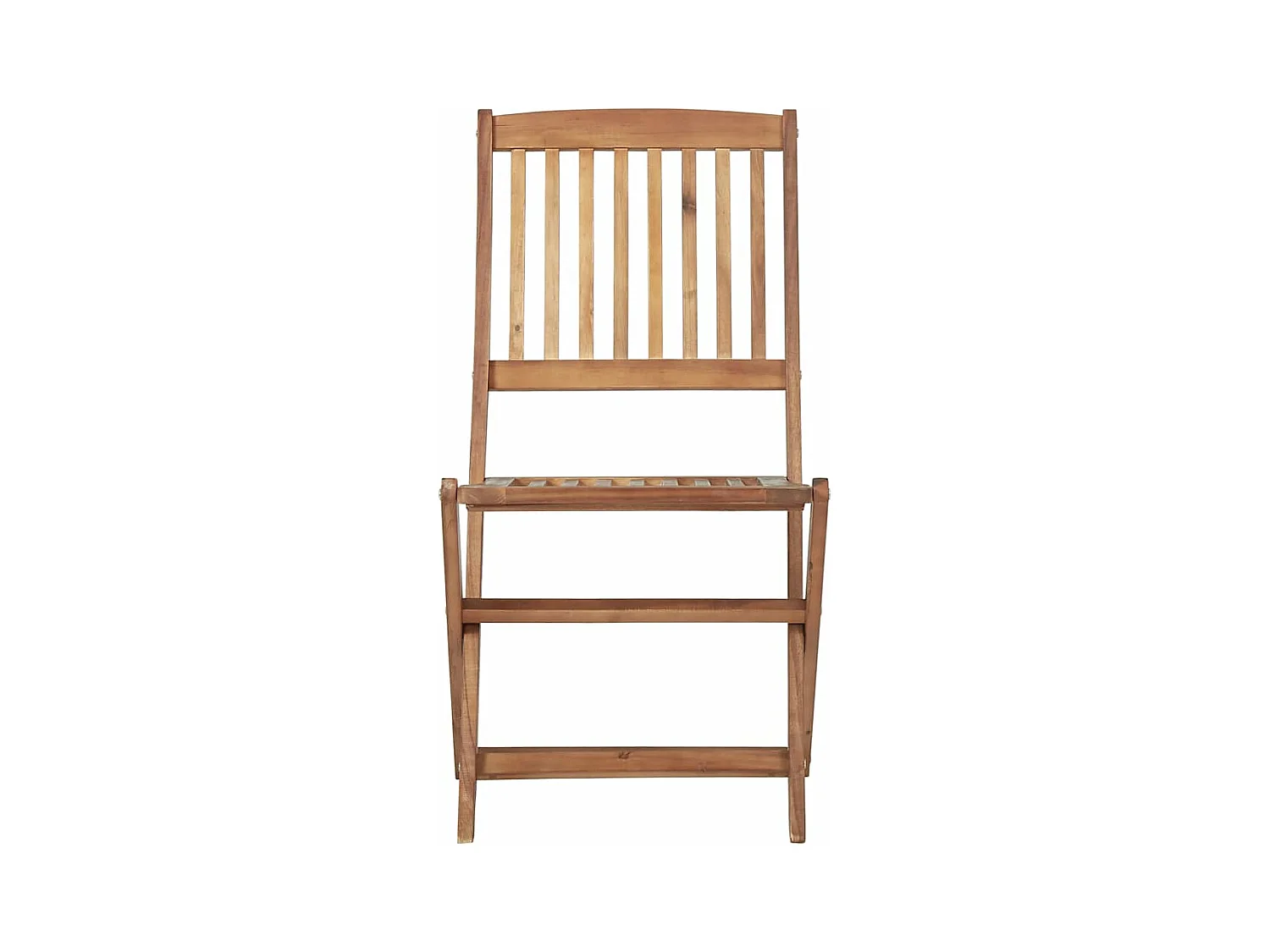 Set di 8 sedie da giardino pieghevoli con cuscini in legno di acacia