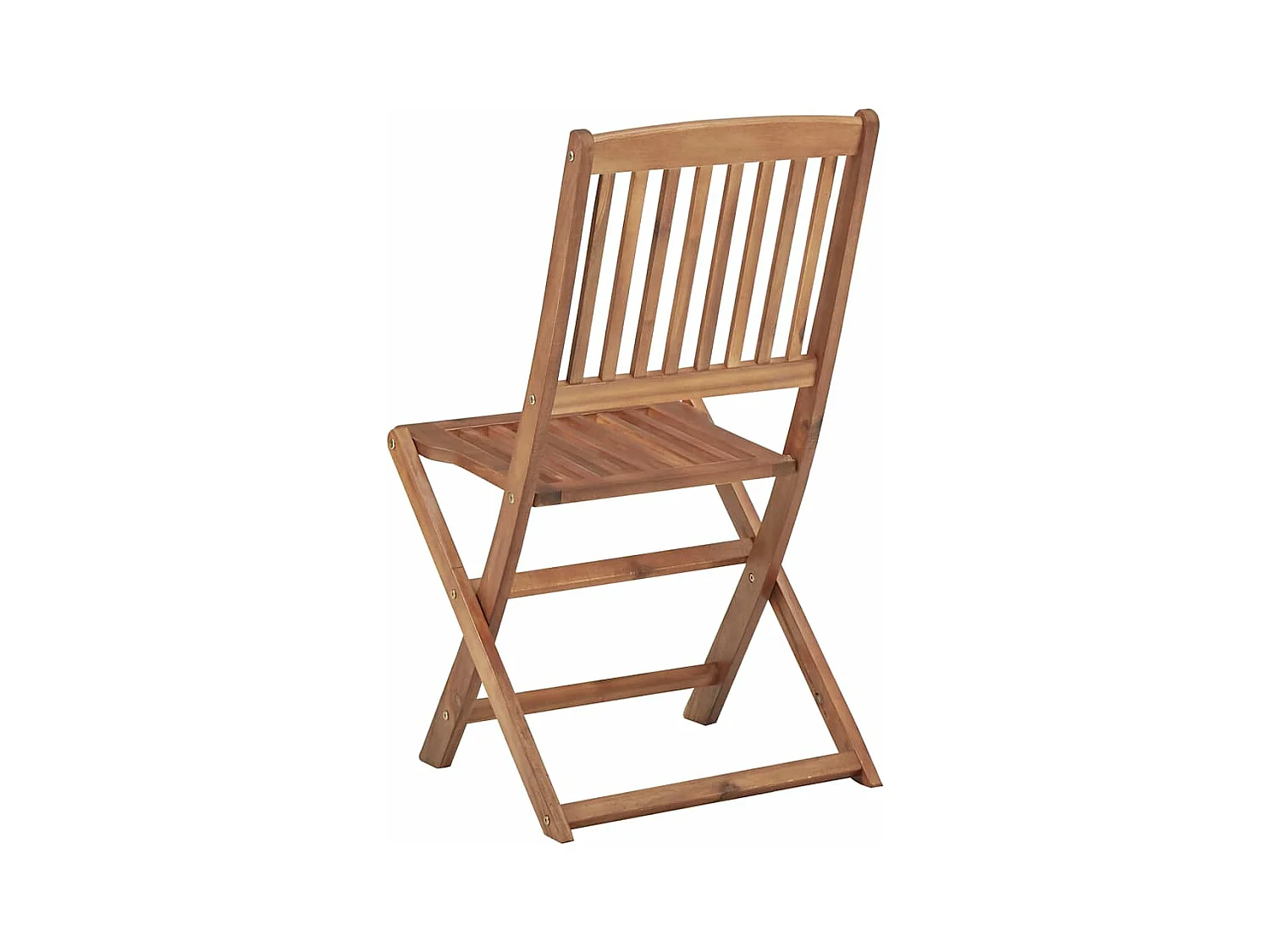Set di 8 sedie da giardino pieghevoli con cuscini in legno di acacia