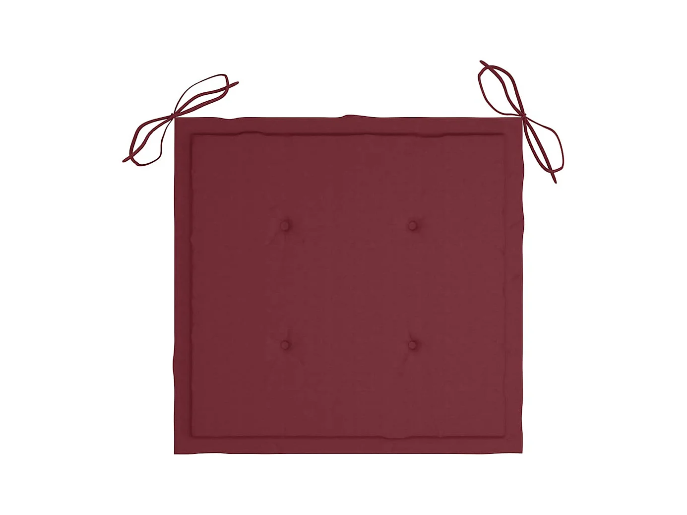 Chaises de jardin avec coussins lot de 2 Bois d'acacia massif