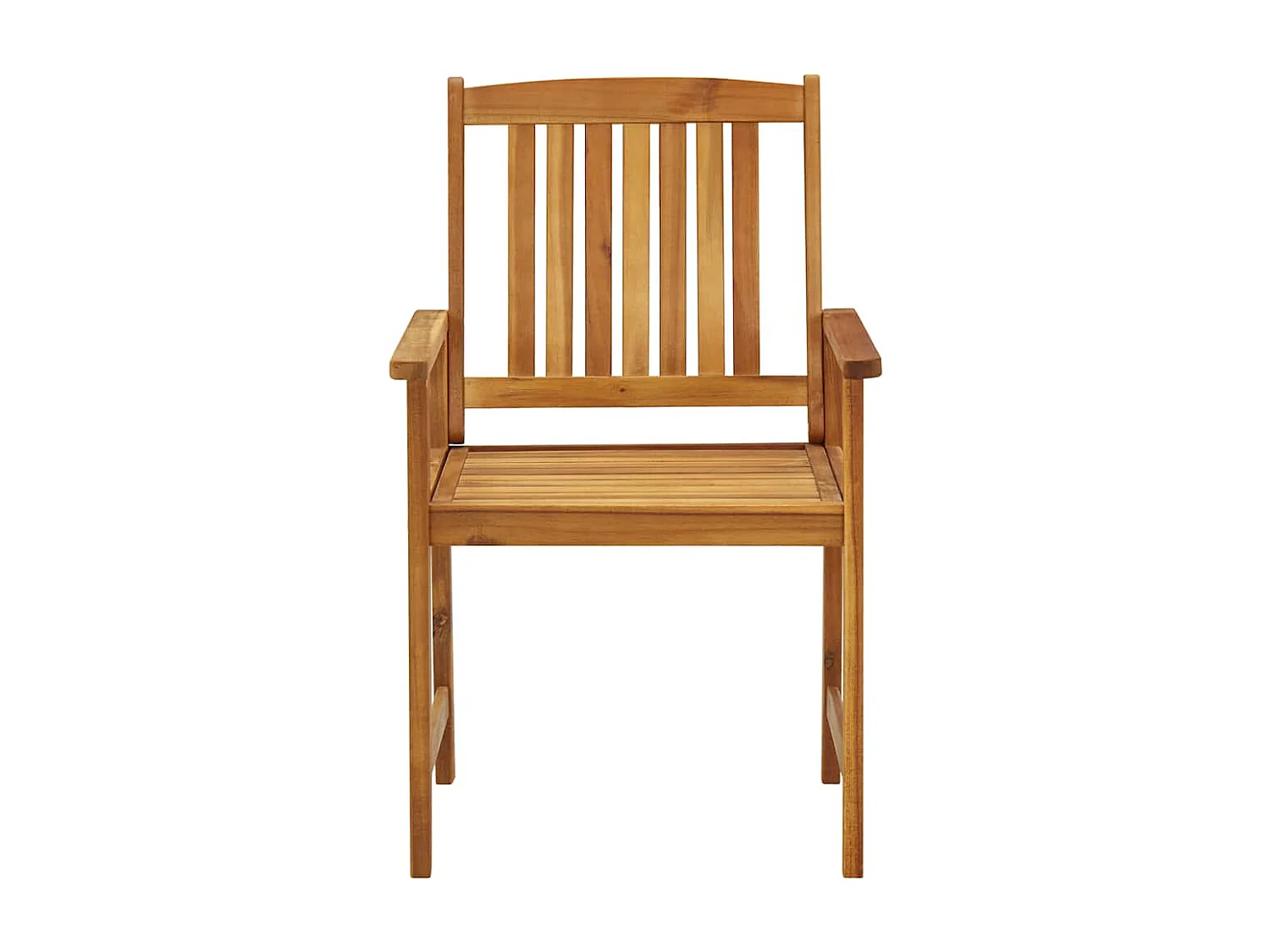 Chaises de jardin avec coussins lot de 2 Bois d'acacia massif