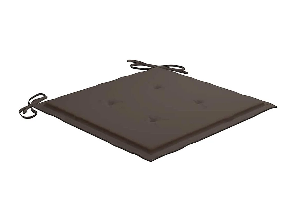 Stapelbare Gartenstühle mit Kissen 6er-Set aus massivem Teakholz