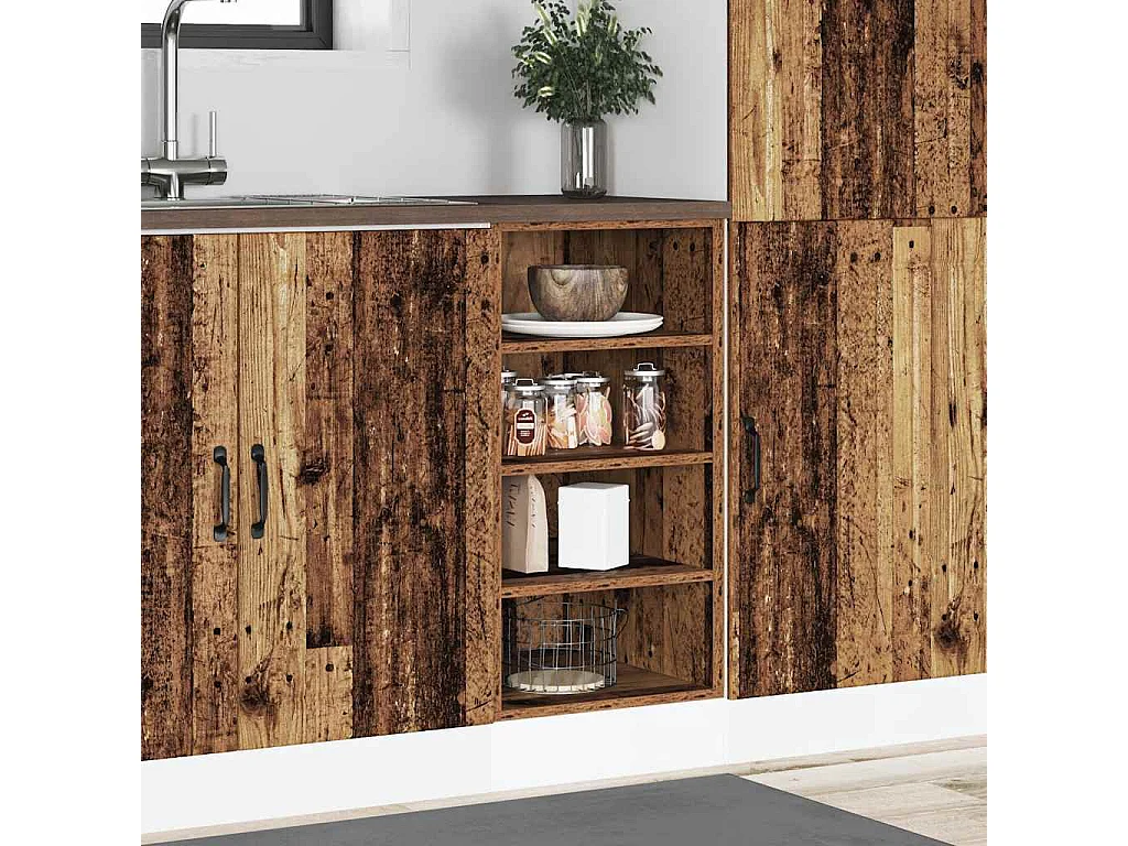 Armoire de plancher vieux bois 40x44,5x81,5cm bois d'ingénierie