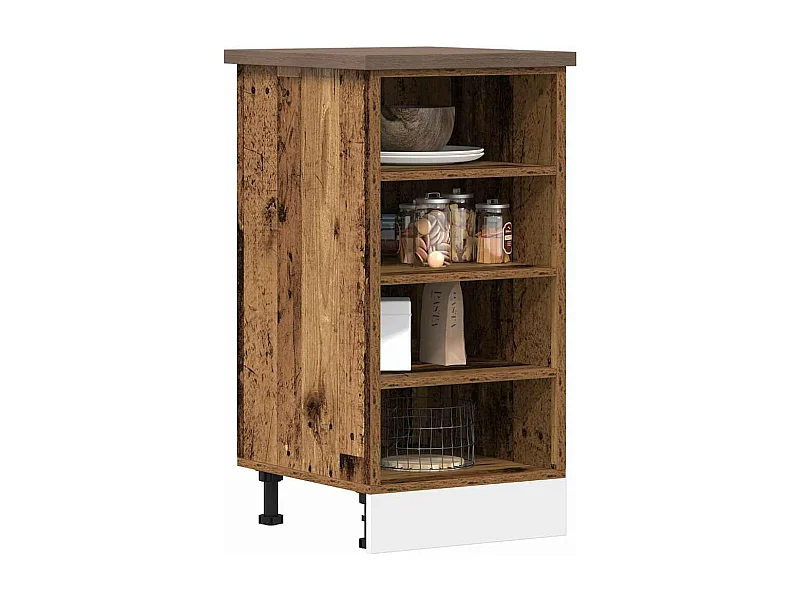 Armoire de plancher vieux bois 40x44,5x81,5cm bois d'ingénierie