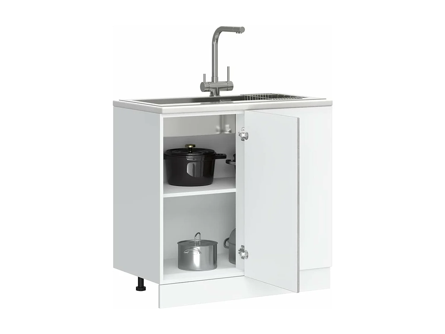 Meuble de base de lavabo Lucca sonoma gris bois d'ingénierie