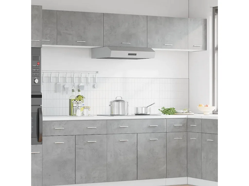 Armario colgante gris hormigón 60x31x40 cm Aglomerado