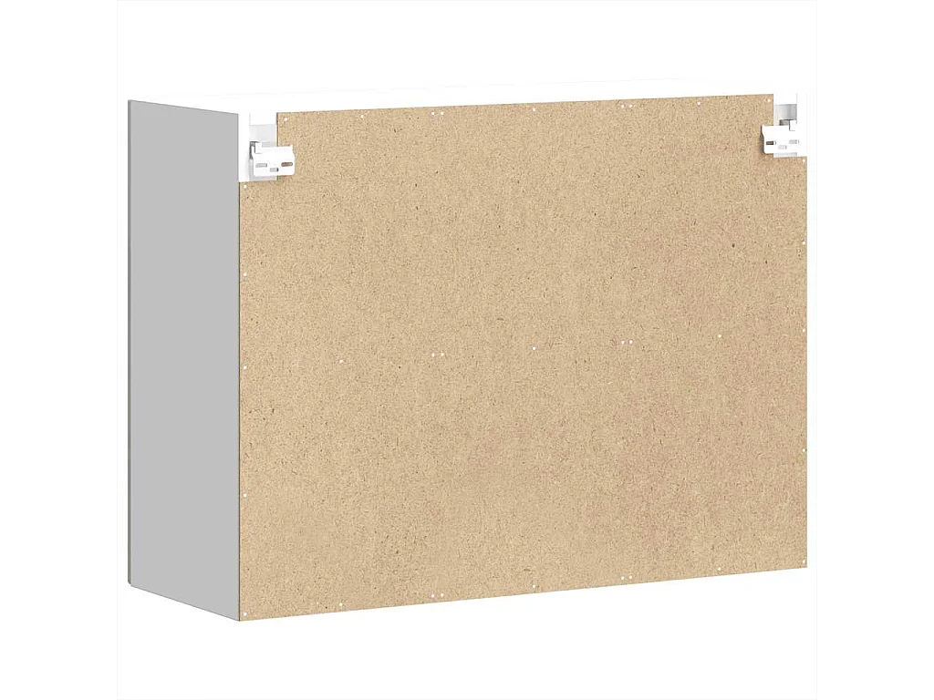 Armoire murale de cuisine avec porte en verre Lucca gris béton