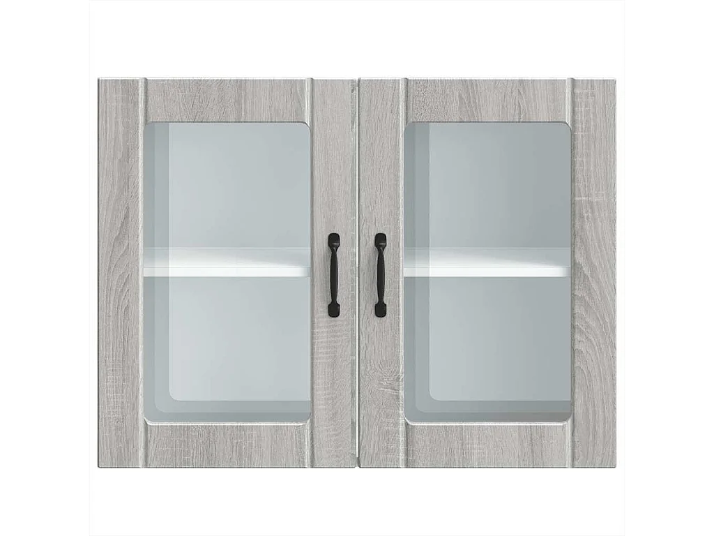 Lucca Sonoma Küchenwandschrank und Glastür, Grau