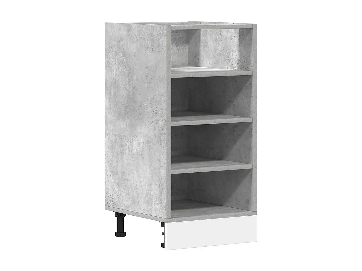 Armoire de plancher gris béton 40x44,5x81,5cm bois d’ingénierie